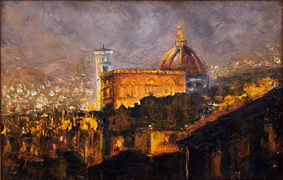 "Cappella Pazzi" olio 25x35 1998